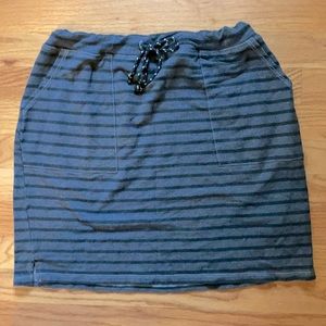 SUNDRY Stripe Pocket Saturday Skirt from EVEREVE